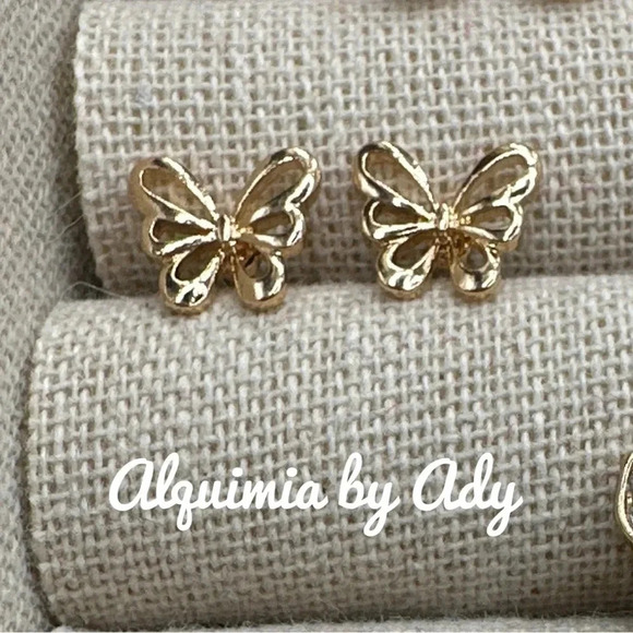 Alquimia by Ady Gold Butterfly Earrings - Picture 1 of 5